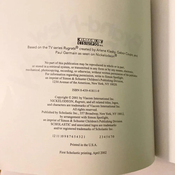 Vintage Rugrats Books Brand New Daddy and Rugrats Versus The Monkeys - Picture 4 of 16